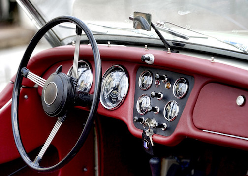 L'intérieur d'une Fiat 500