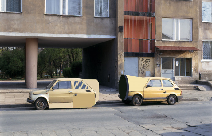 oeuvre d'art voiture ancienne