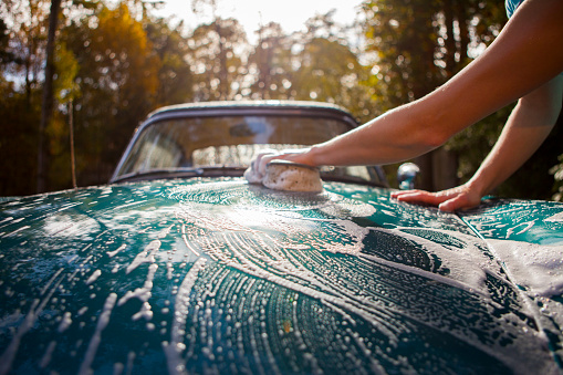 Lavage ancienne à la main