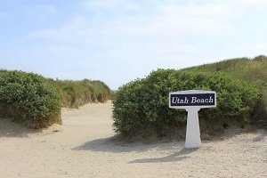 Utah Beach le long de la Manche