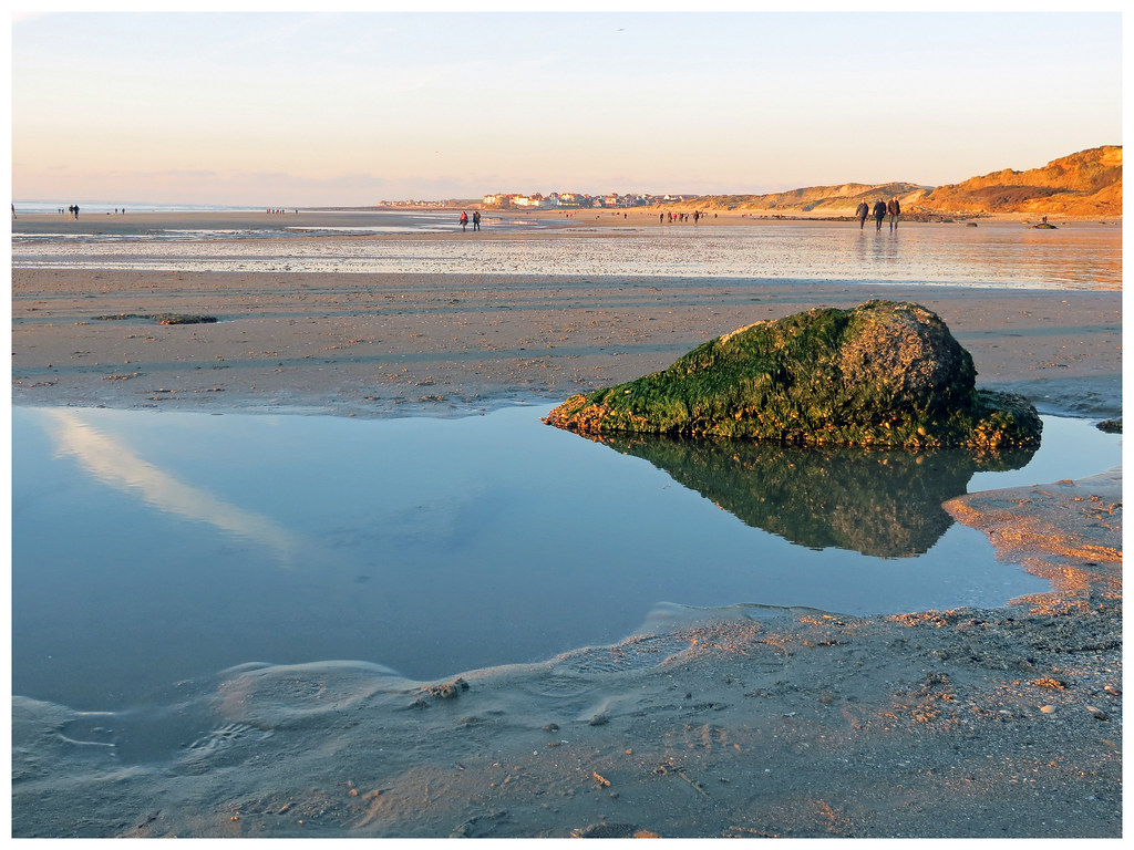 Baie de Slack sur la côte d'opale